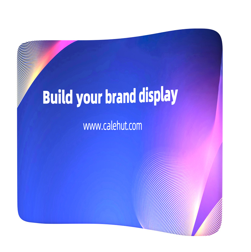 S style Aluminum Stand Fabric Display